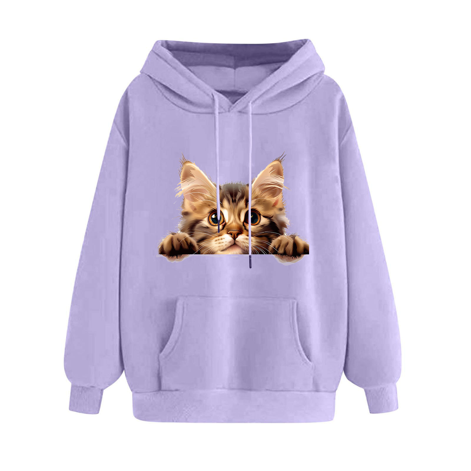 Cat Lady Cropped Hooded Sweatshirt