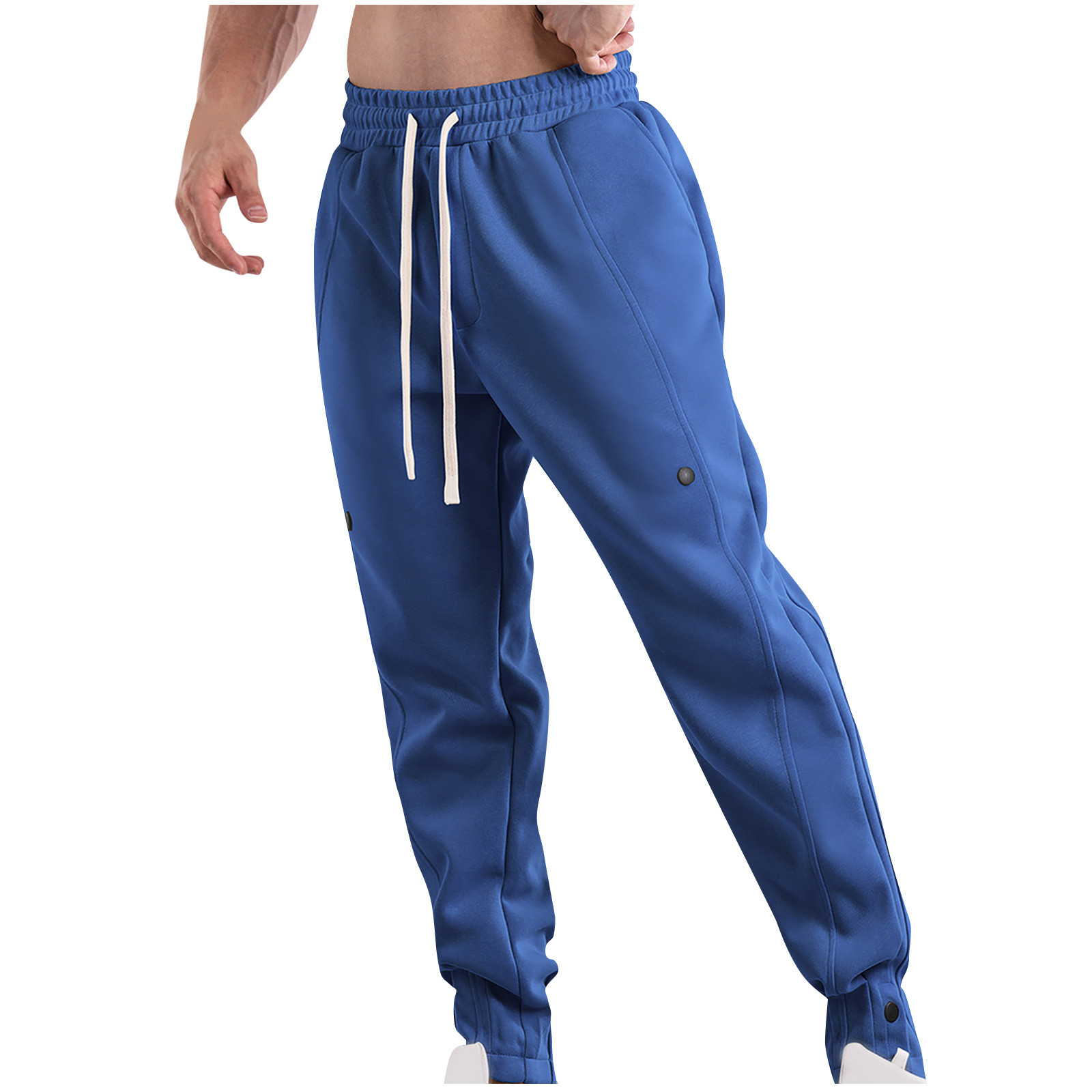 Urbann Vibe Mens Quilted Sweatpants Padded Warmth With Elastic Waist Cuffs Relaxed Fit For Men main image 0